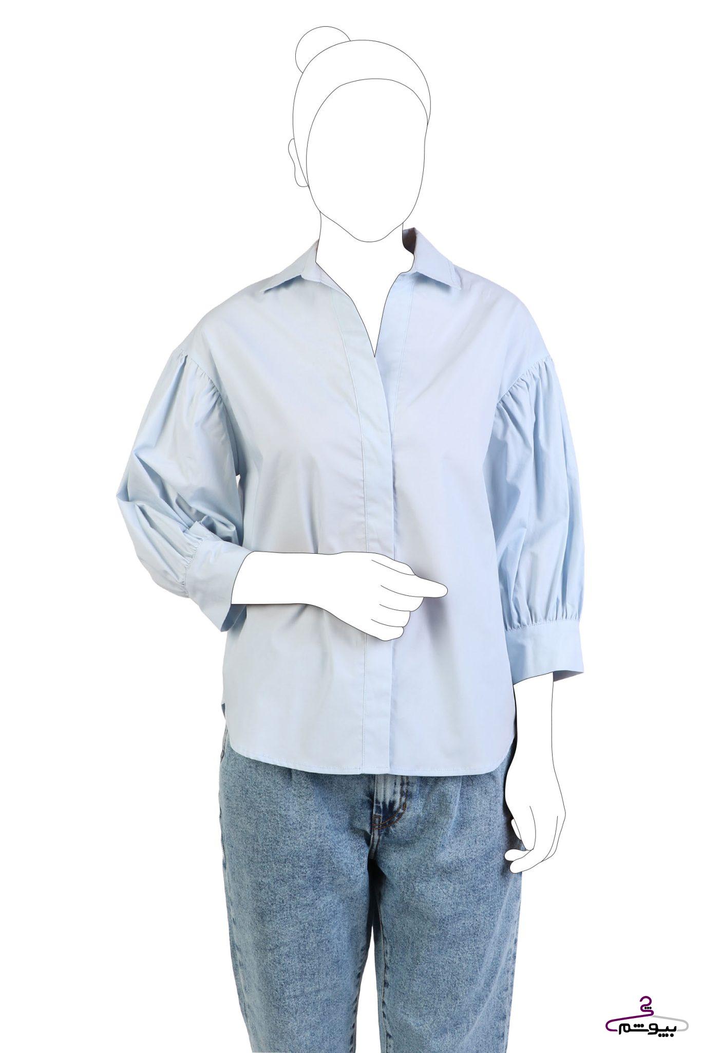 شومیز آستین پفی